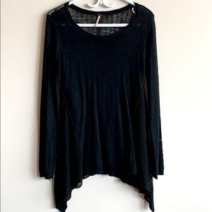 Black asymmetrical Poof! tunic